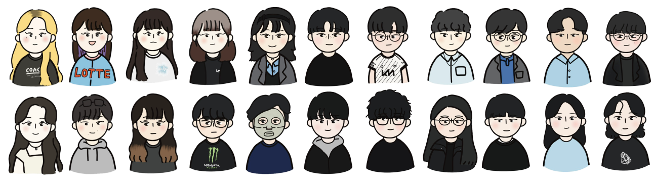 Take'O 학회원 캐릭터