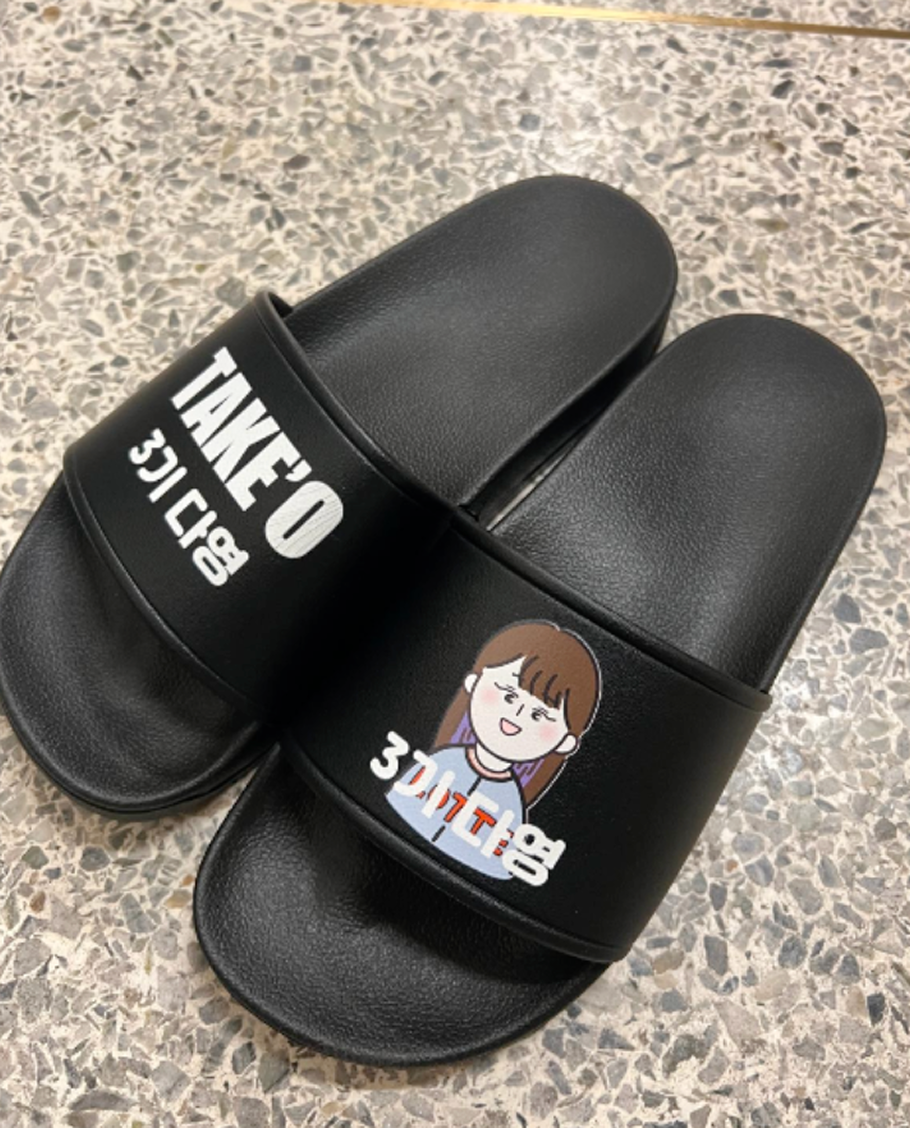 일러스트 활용 굿즈 단체 캐릭터 슬리퍼-3