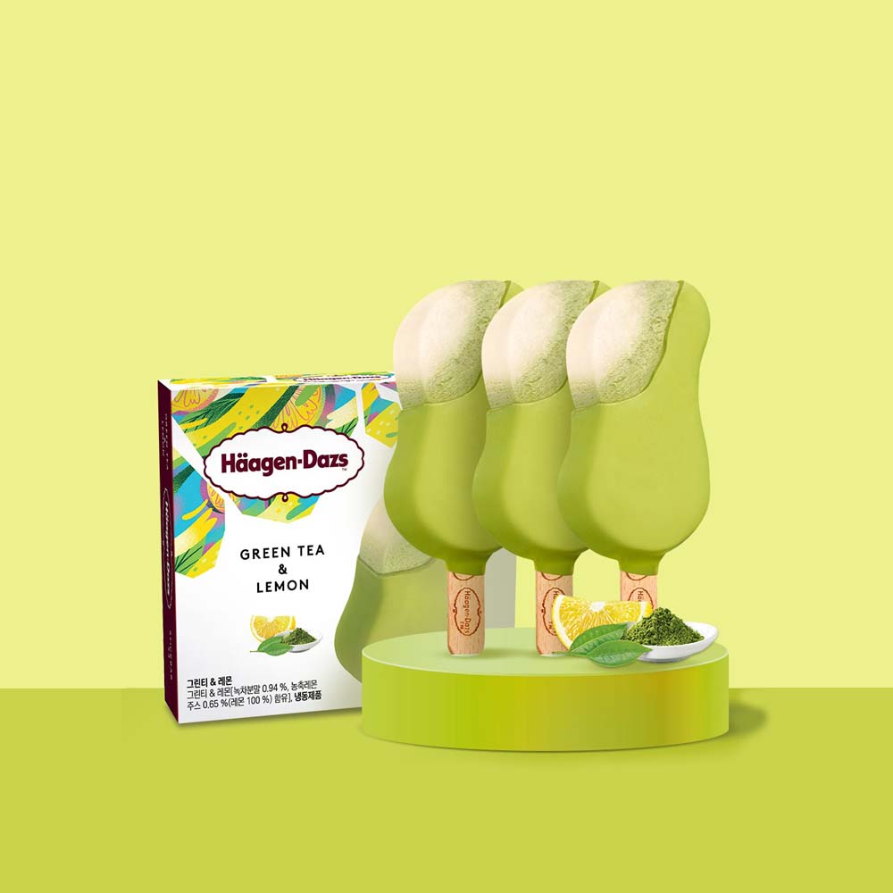 하겐다즈 그린티&레몬 (멀티바) 75ml*3